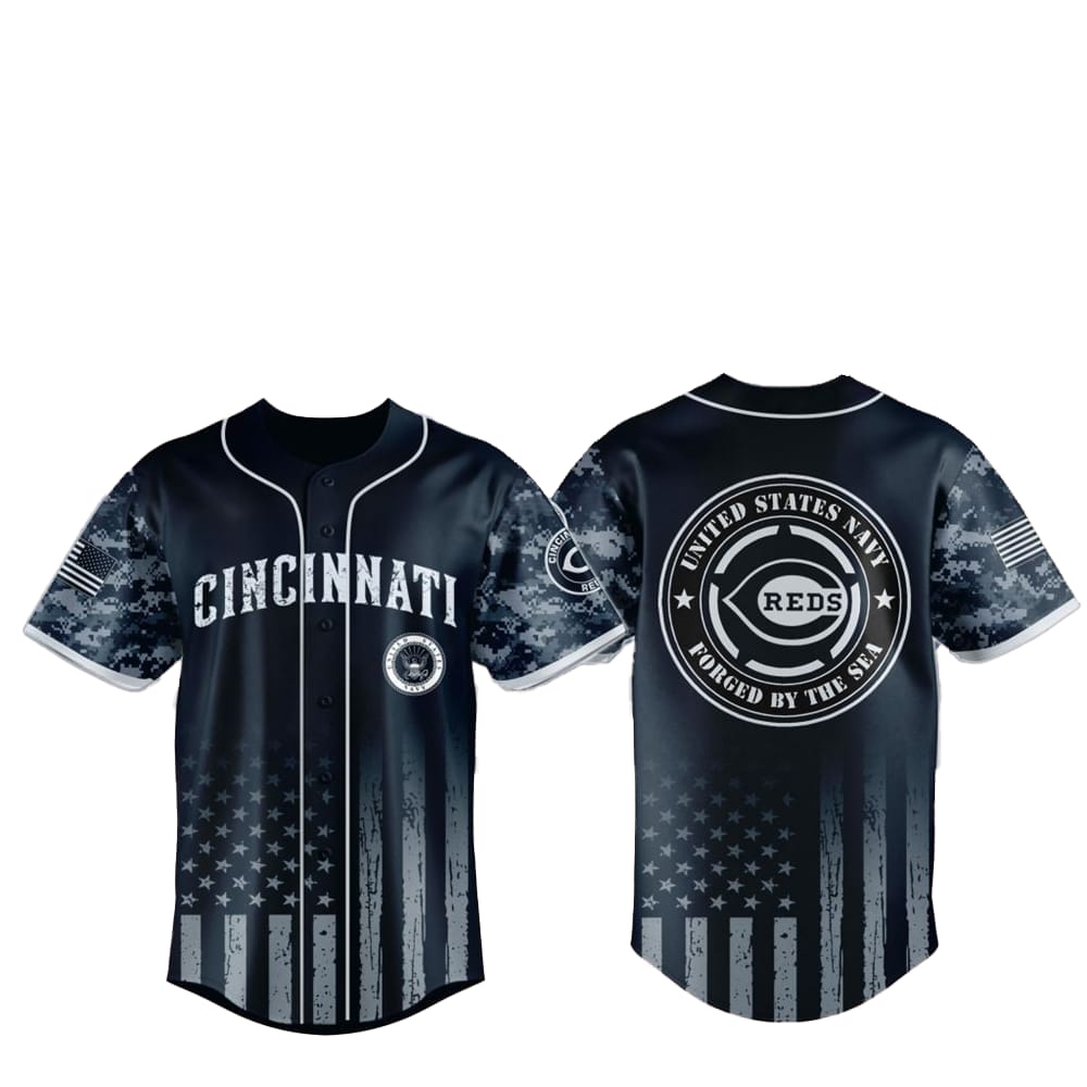 Reds US Navy Military Jersey 2025 - Grishko.com