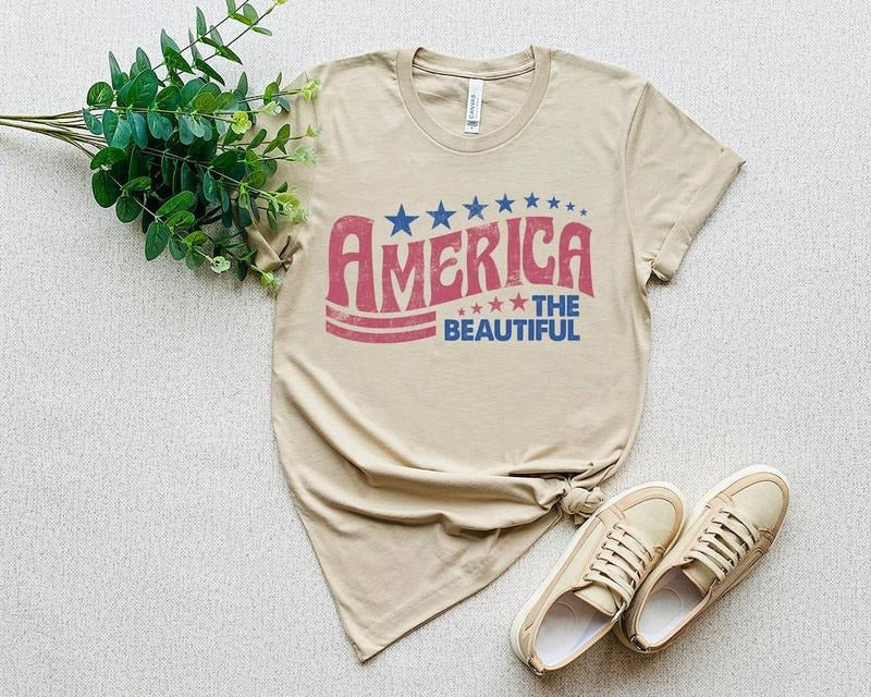 Retro America Shirt, America The Beautiful, 4th Of July Shirt