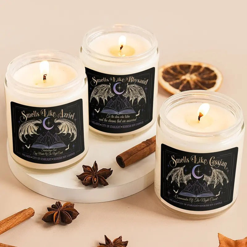 Rhysand Candle, Rhysand Scented Candle, Acotar, Acomaf, Book Lover Candle, Book Candle Acotar, Smell Like Rhysand, Smell Like Cassian, Azriel