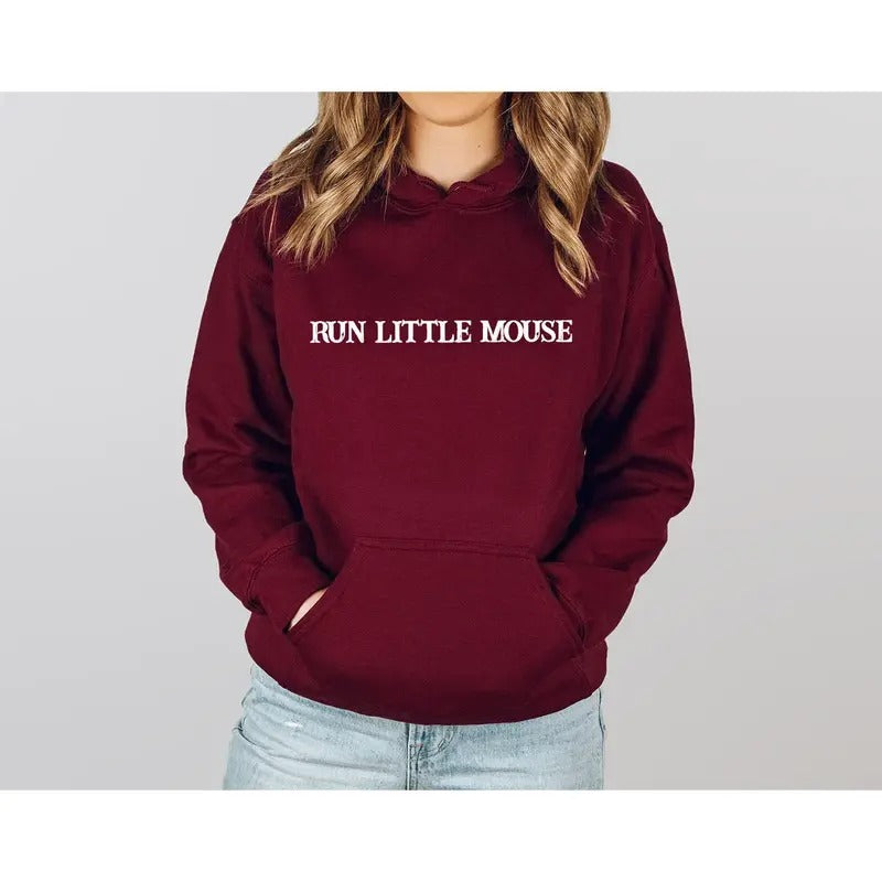 Run Little Mouse Hoodie, Haunting Adeline Women's Hoodie, Dark Romance Merch, Smut Reader Sweater, Book Lover Gift