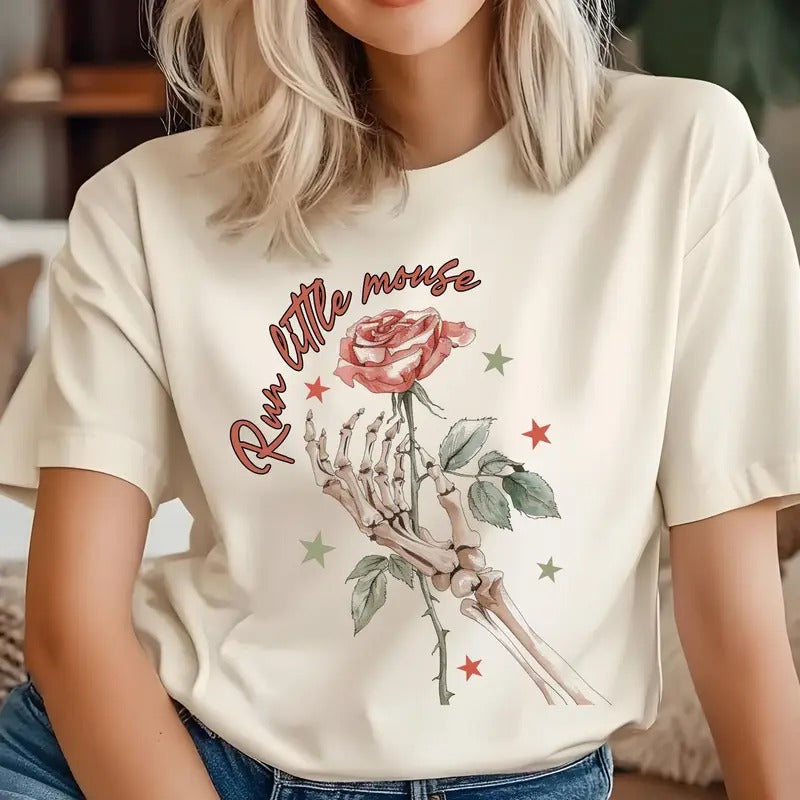 Run Little Mouse T-Shirt, Bookish Sweatshirt, Haunting Adeline Merch, Smutty Sweater, Cat and Mouse Duet Hoodie Gift, Zade Meadows Tee