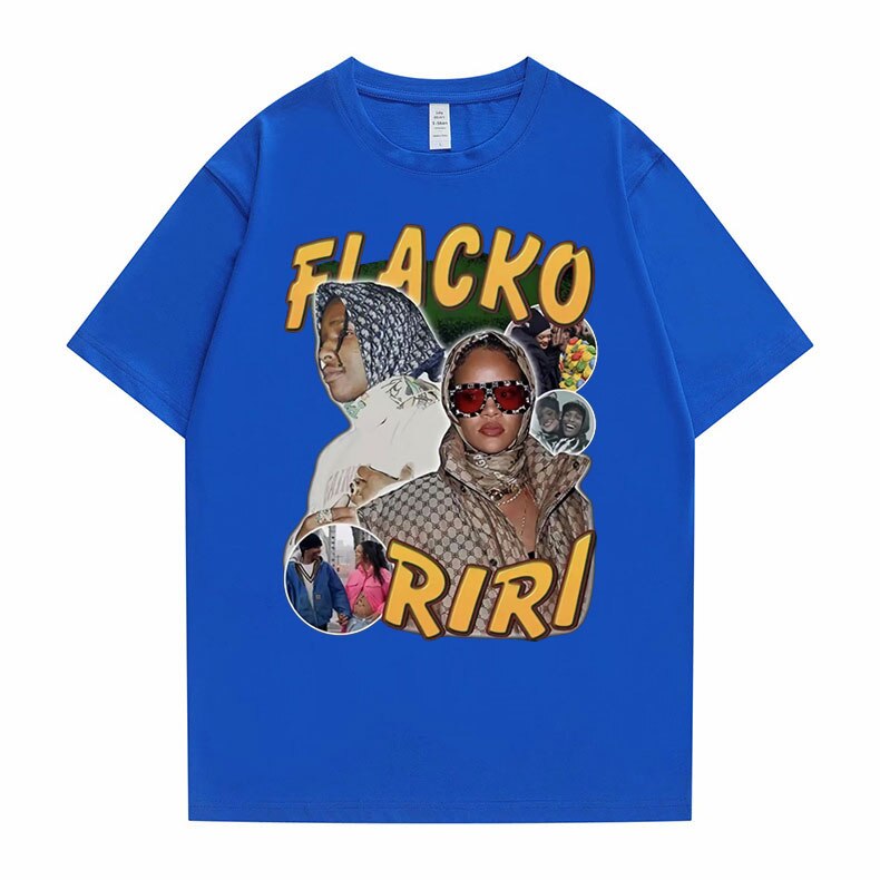 Asap Rocky Fiacko Riri Graphic Print T shirt Vintage Unisex