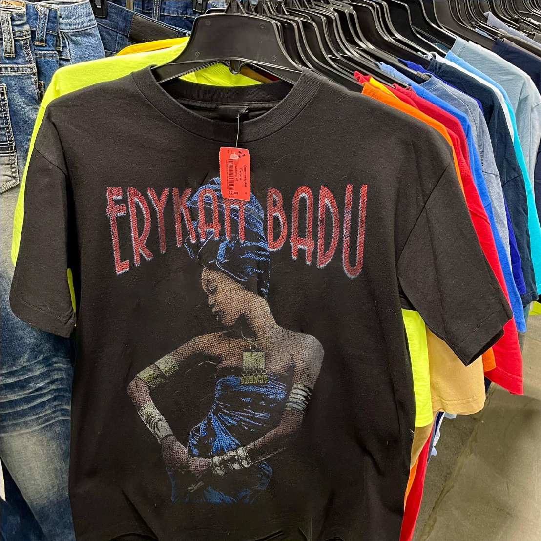 ERYKVH BVDU 2001 TOUR WASHED BLACK T-SHIRT