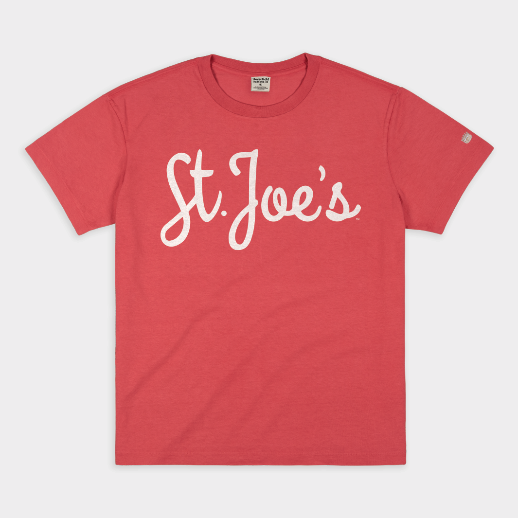 Saint Joseph's Hawks Script Vintage Heavyweight Tee Style001