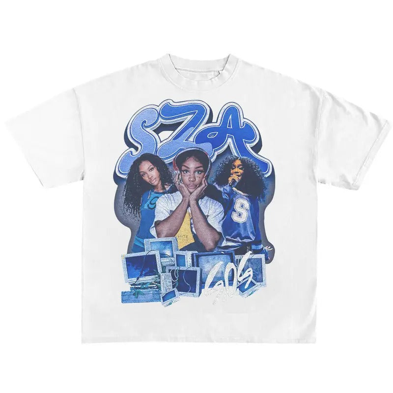 SZA Bootleg Shirt Black, Vintage Rap Hip Hop Tee SZA, Merch Oversized Heavy Cotton Tee, SZA Bootleg Shirt, Vintage Graphic Tee, Sos Merch