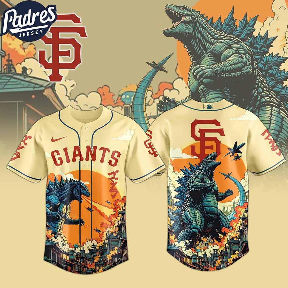 San Francisco Giants MLB Godzilla 2025 Baseball Jersey - Padres Jersey Oasis: Elevate Your Baseball Style Game