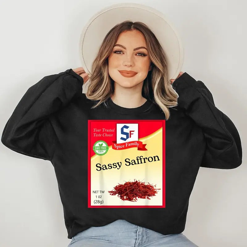 Sassy Saffron Condiment Costume Holiday Spice Costumes Sweatshirt