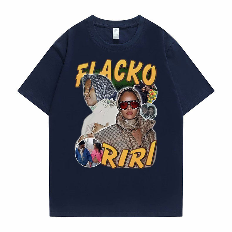 Asap Rocky Fiacko Riri Graphic Print T shirt Vintage Unisex