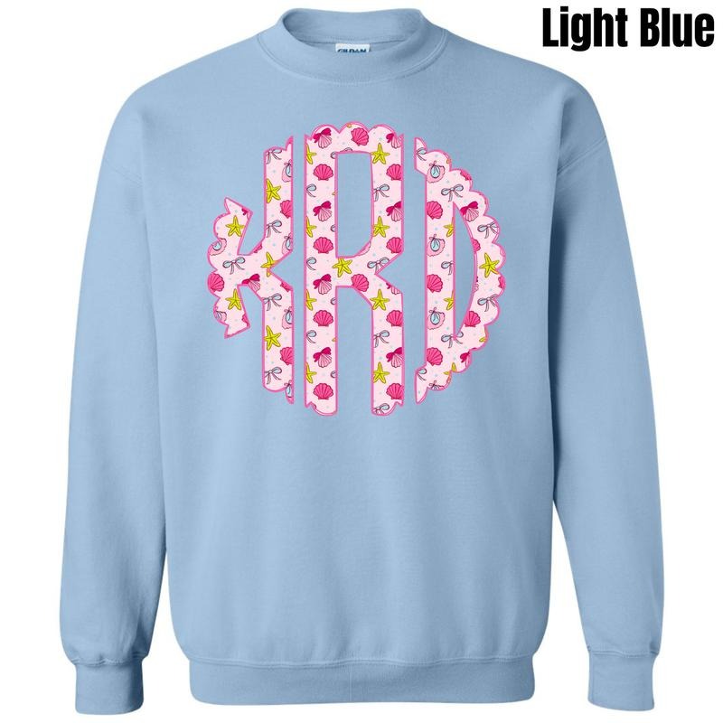 Shells & Bows Monogram Sweatshirt 'NLB'