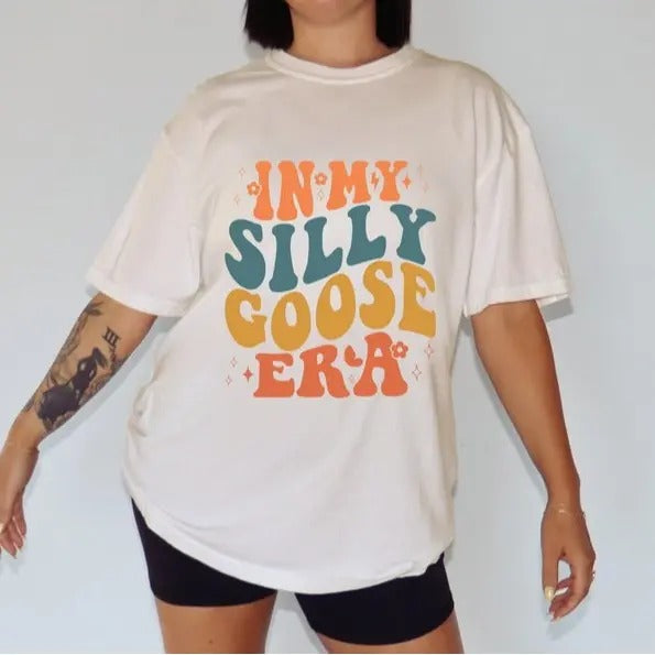 Silly Goose Shirt, In My Silly Goose Era Shirt, Funny Shirt, Silly Goose, Animal Lover Gift, Era, Unisex Shirt Comfort Cotton