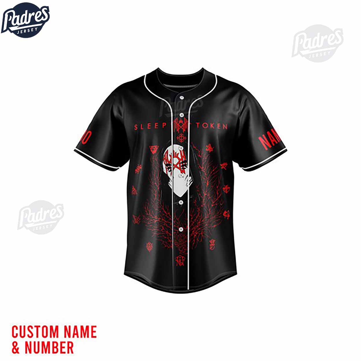 Sleep Token The Teeth Of God Tour Custom Baseball Jersey Summer - Padres Jersey Oasis: Elevate Your Baseball Style Game