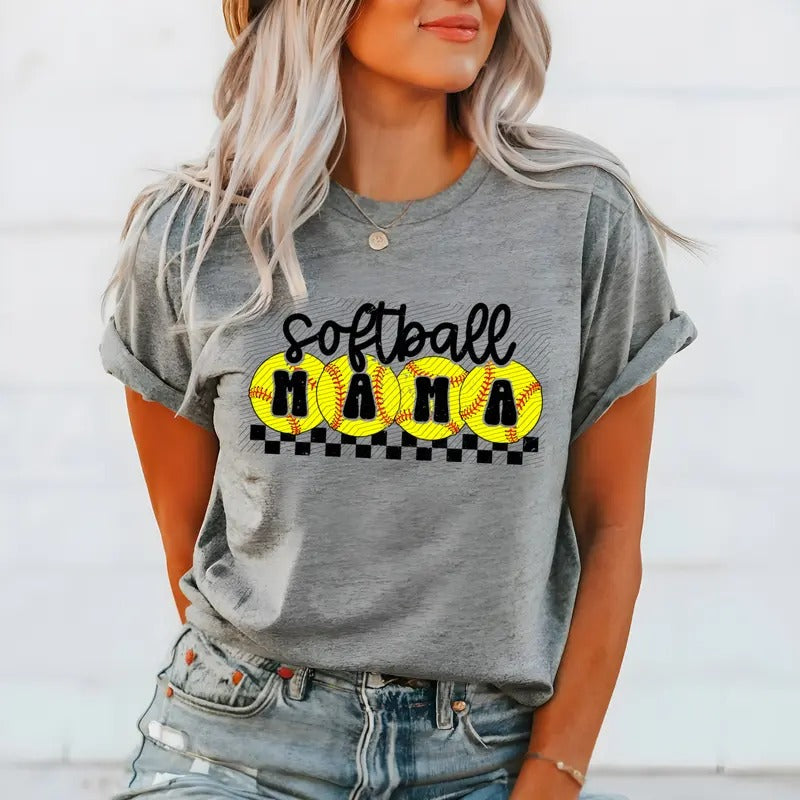 Softball Mama Bella Canvas T-Shirt
