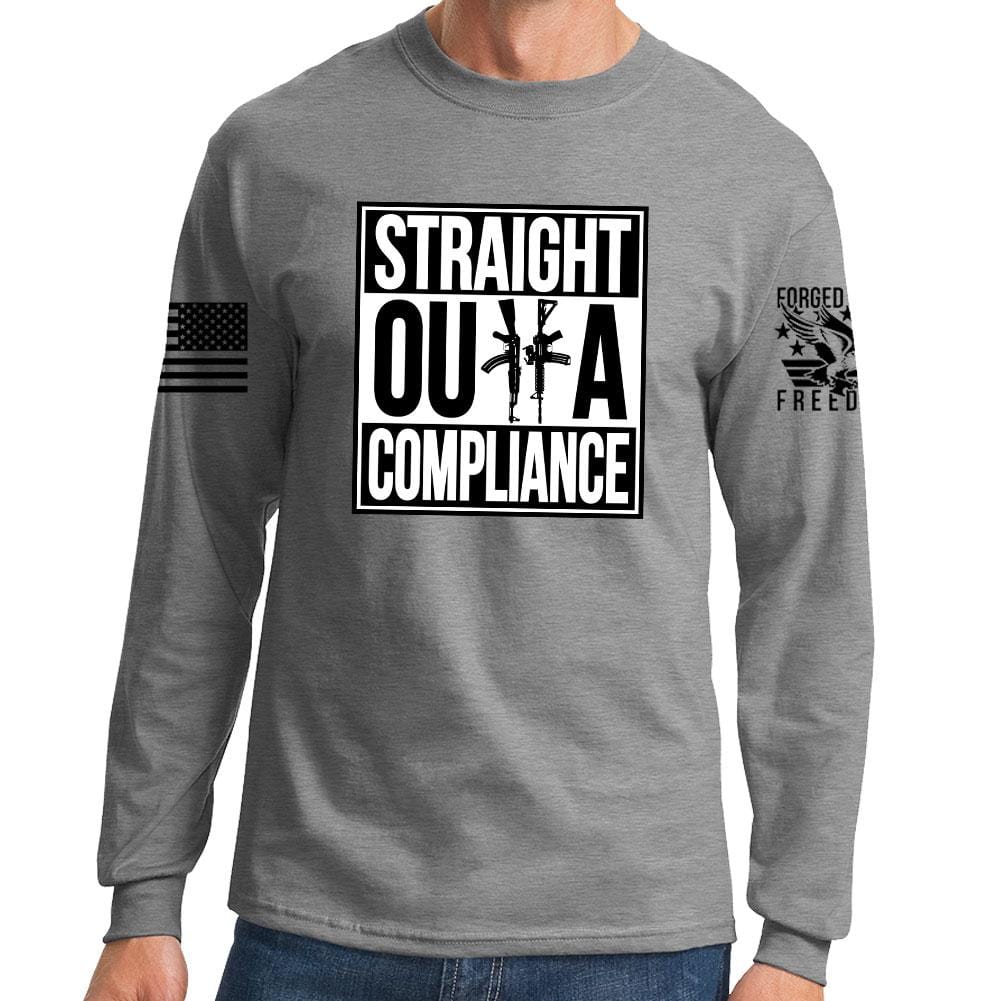 Straight Outta Compliance Long Sleeve T-shirt Style001
