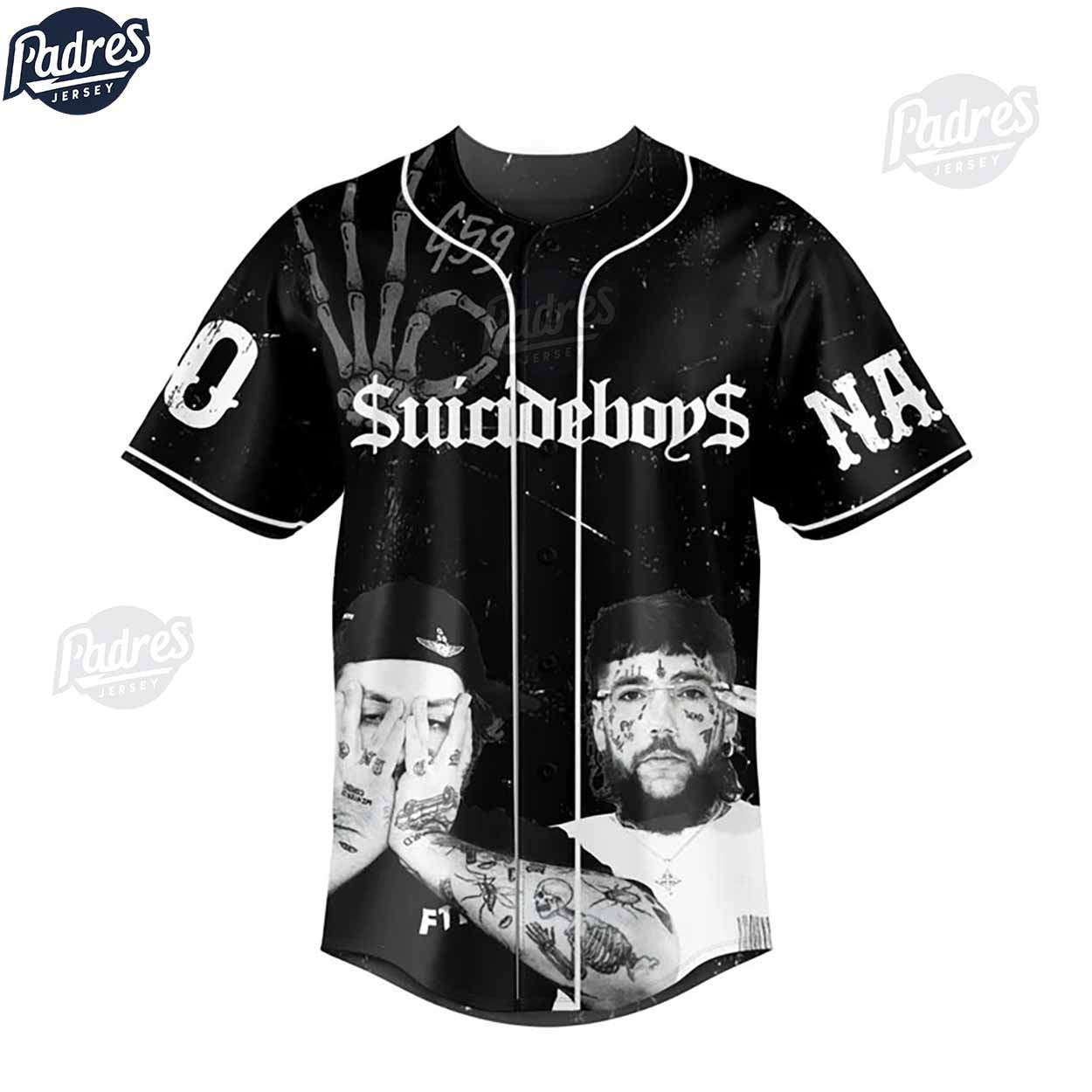 Suicideboys Grey Day Tour 2024 Baseball Jersey - Padres Jersey Oasis: Elevate Your Baseball Style Game