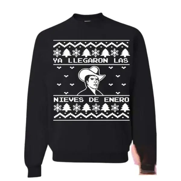 Chalino RED Sweatshirt, Ugly Christmas Crewneck Hoodie/Sweatshirt/T-Shirt, For Men, For Women - Unisex Style, 100% Cotton, Pullover unisex hoodie