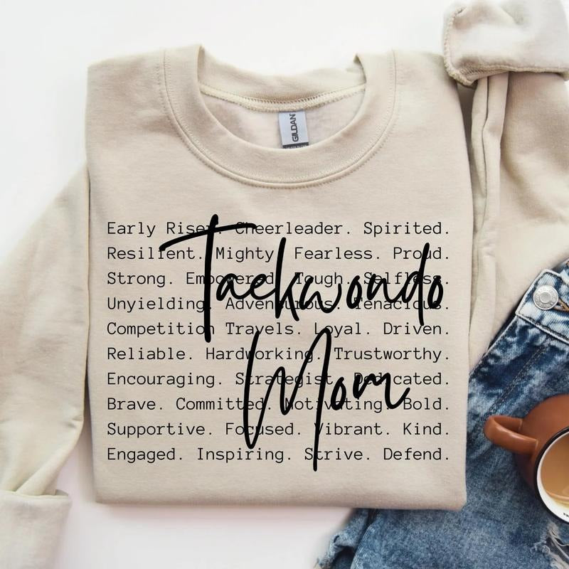 Taekwondo Mom DTF Transfers - THIS IS NOT A SHIRT