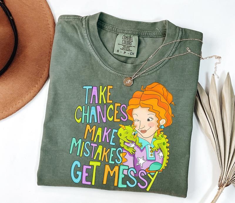 Take Chances Make Mistakes Get Messy Shirt, Miss Frizzle Shirt, Magic School Bus shirt, Teacher shirt, Back to School shirtstyle{n002}2