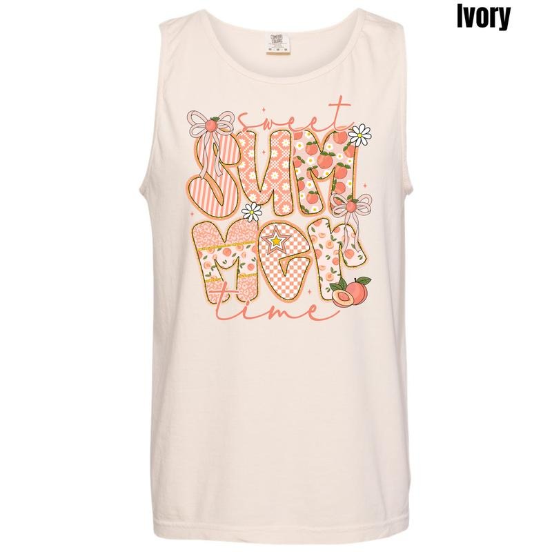 Tank Top - Peachy Summer Time Comfort Colors Tank Top 'NLB'