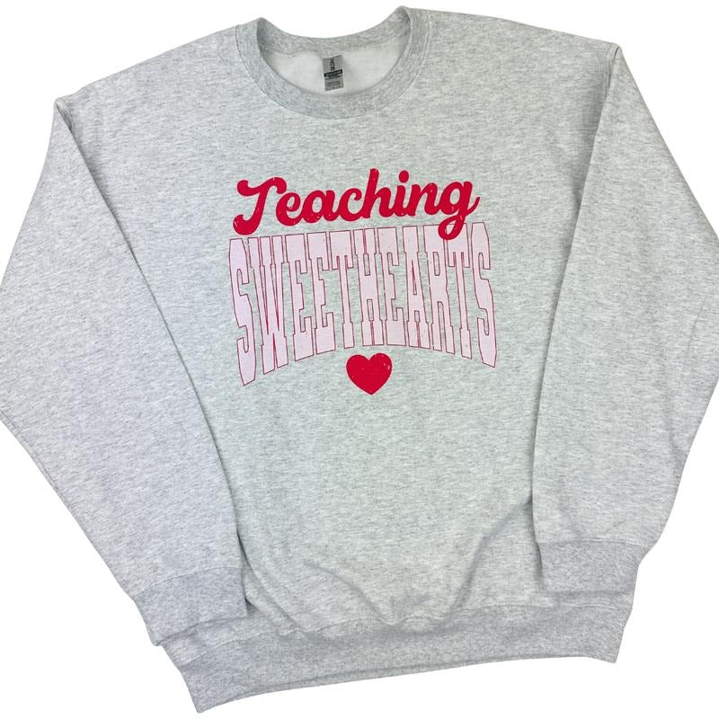 Teaching Sweethearts Gildan Sweatshirt -- ASH GREY