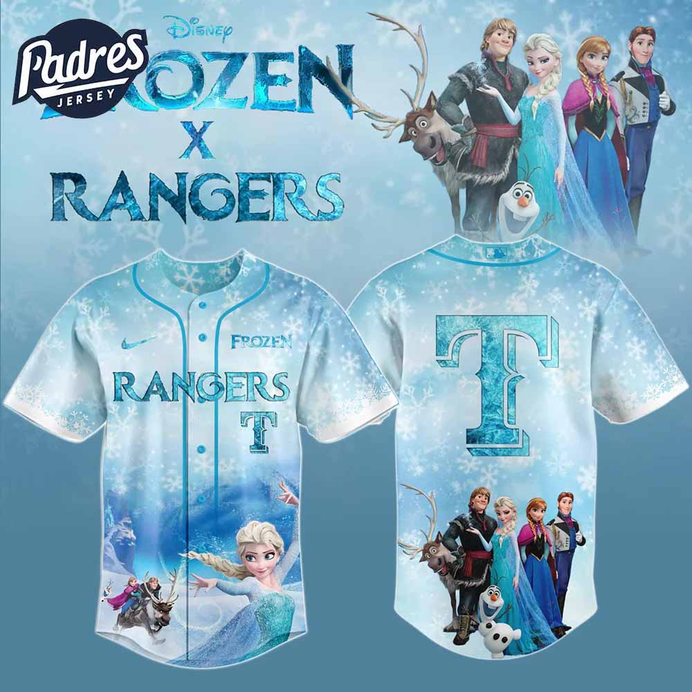 Texas Rangers x Frozen Baseball Jersey 2025 - Padres Jersey Oasis: Elevate Your Baseball Style Game