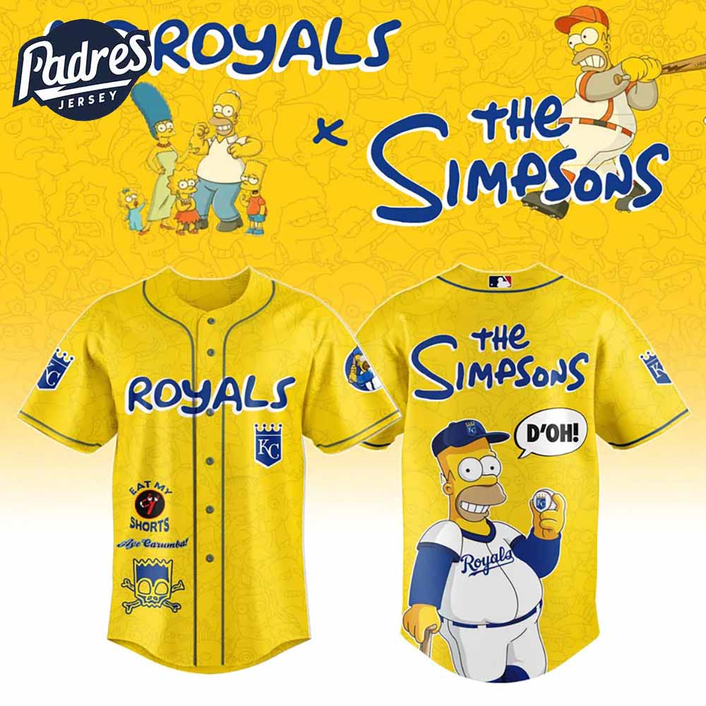 The Simpsons x Kansas City Royals Baseball Jersey 2025 - Padres Jersey Oasis: Elevate Your Baseball Style Game