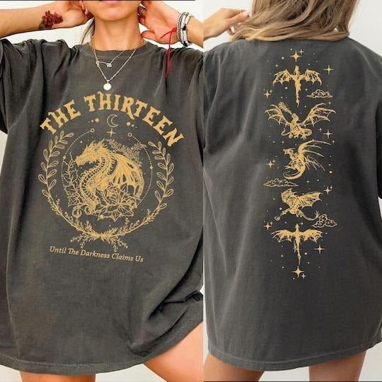 The Thirteen Throne Of Glass Comfort Colors Shirt, Two-Sided Printed Shirt , From Now Until The Darkness Claims Us L156