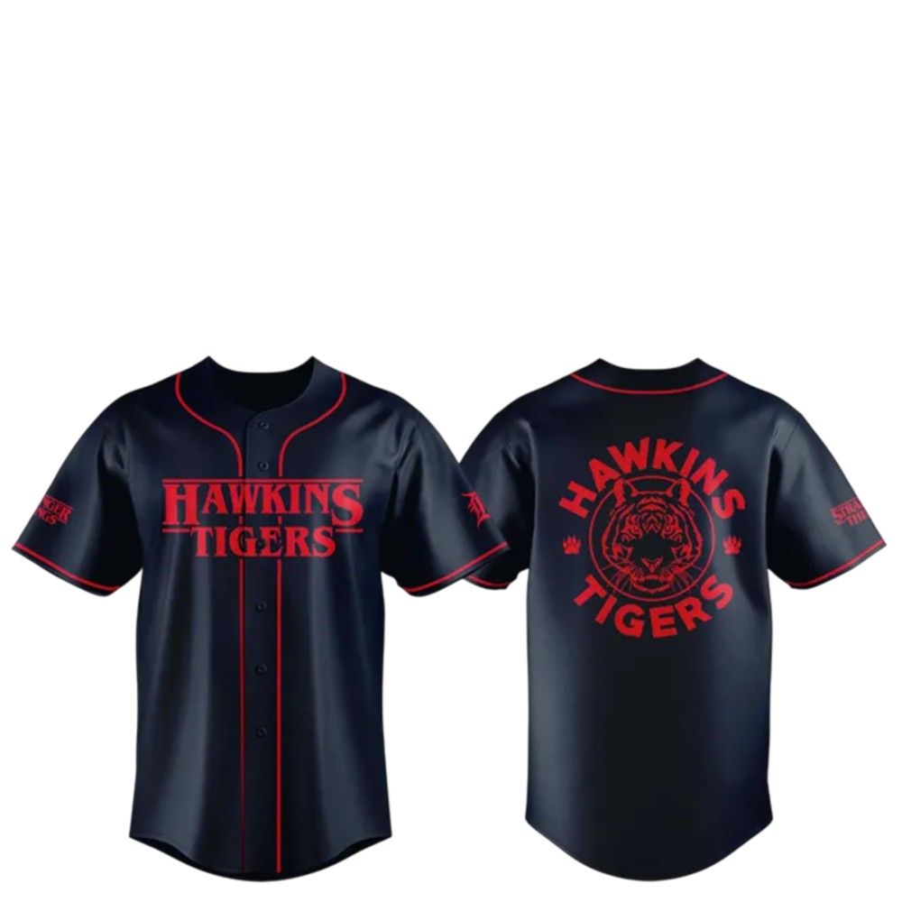 Tigers Stranger Things Night Jersey 2025 - Grishko.com