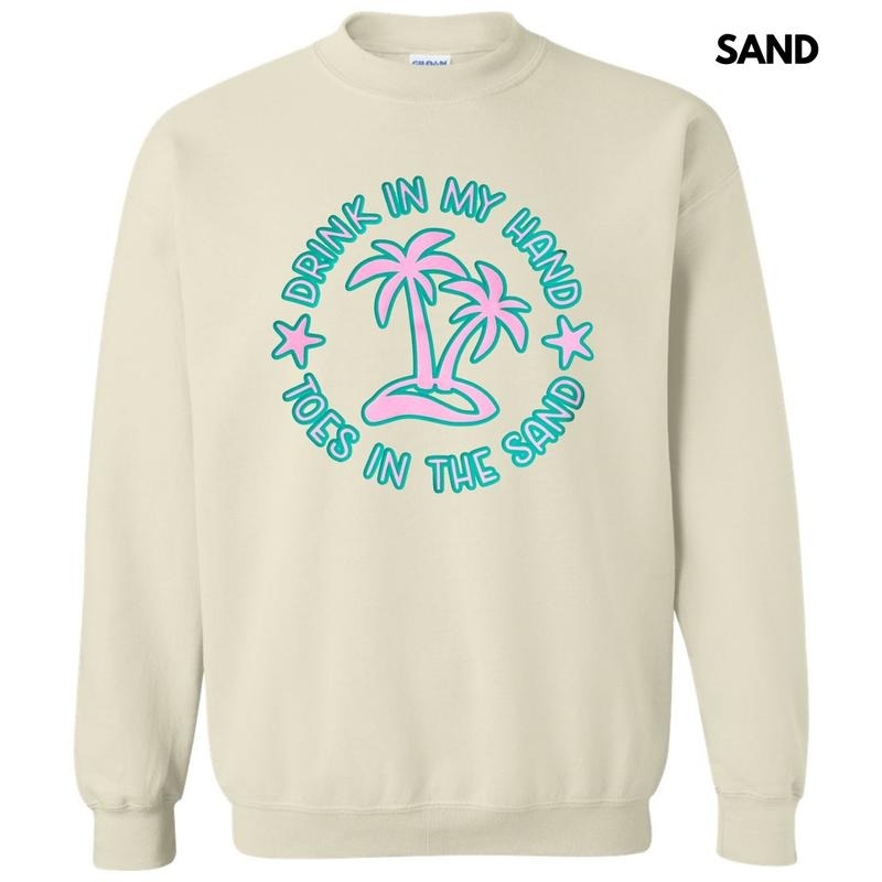 Toes In The Sand Puff Sweatshirt