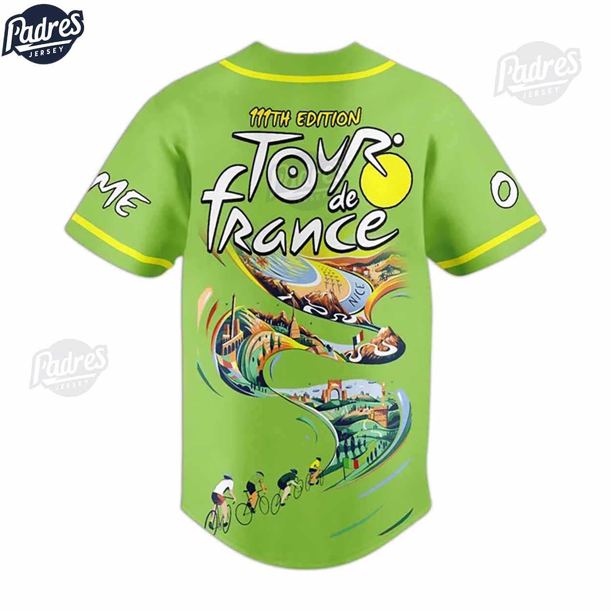 Tour De France Custom Baseball Jersey Style - Padres Jersey Oasis: Elevate Your Baseball Style Game