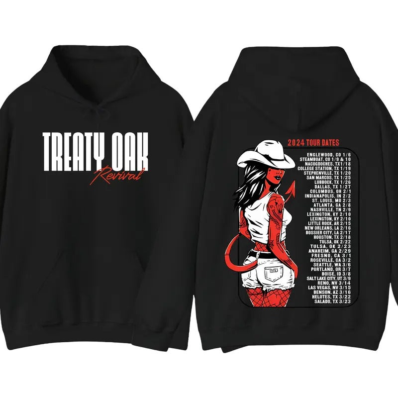 Treaty Oak Revival Tour 2024 Hoodie, Fan Gift Ideas