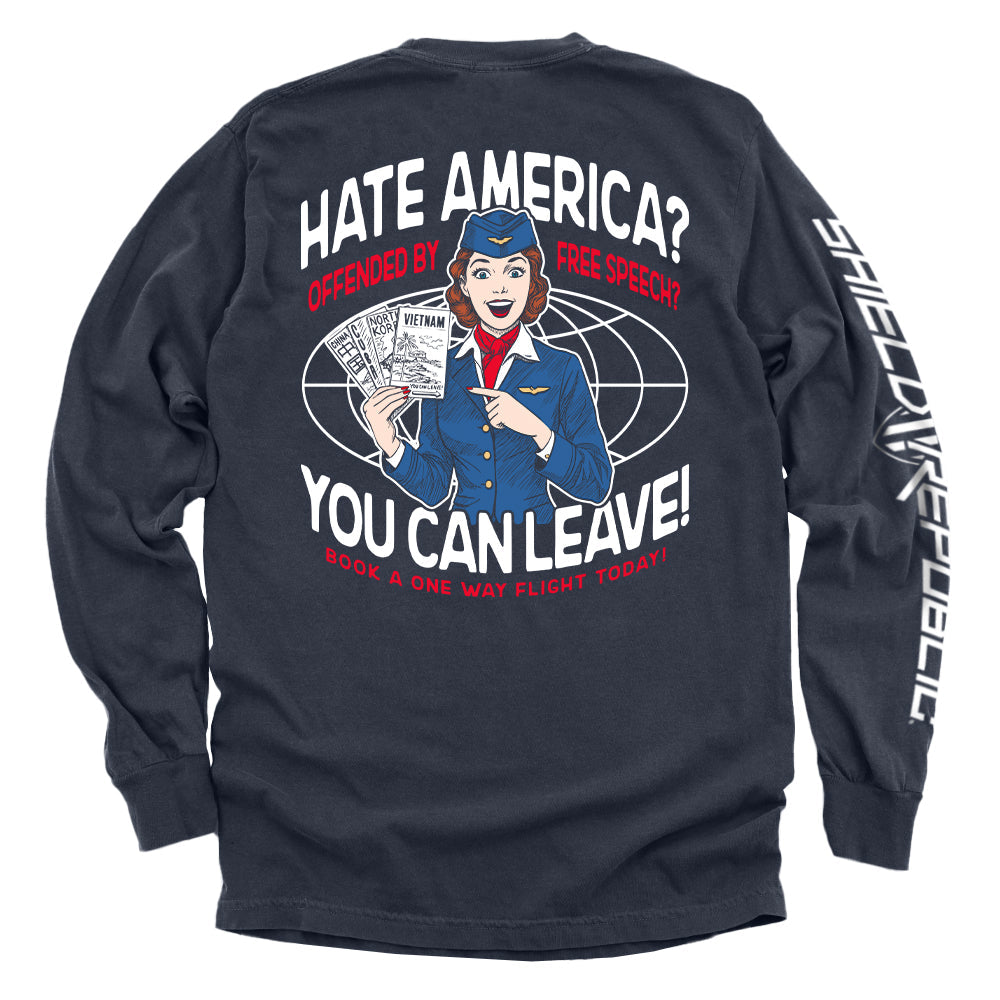 Hate America Offended By Free Speech You can Leave