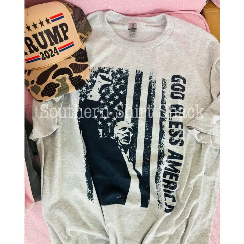 Trump- God bless America t shirt