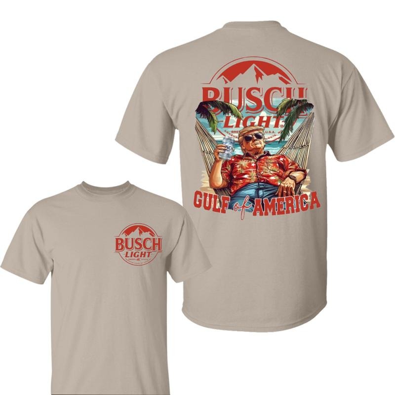 Trump Buscch Light Shirt, Gulf Of America Est 2025, Gulf Coast Shirt , Beach Lover Gift, Summer Vacation Outfit, For Men, For Women