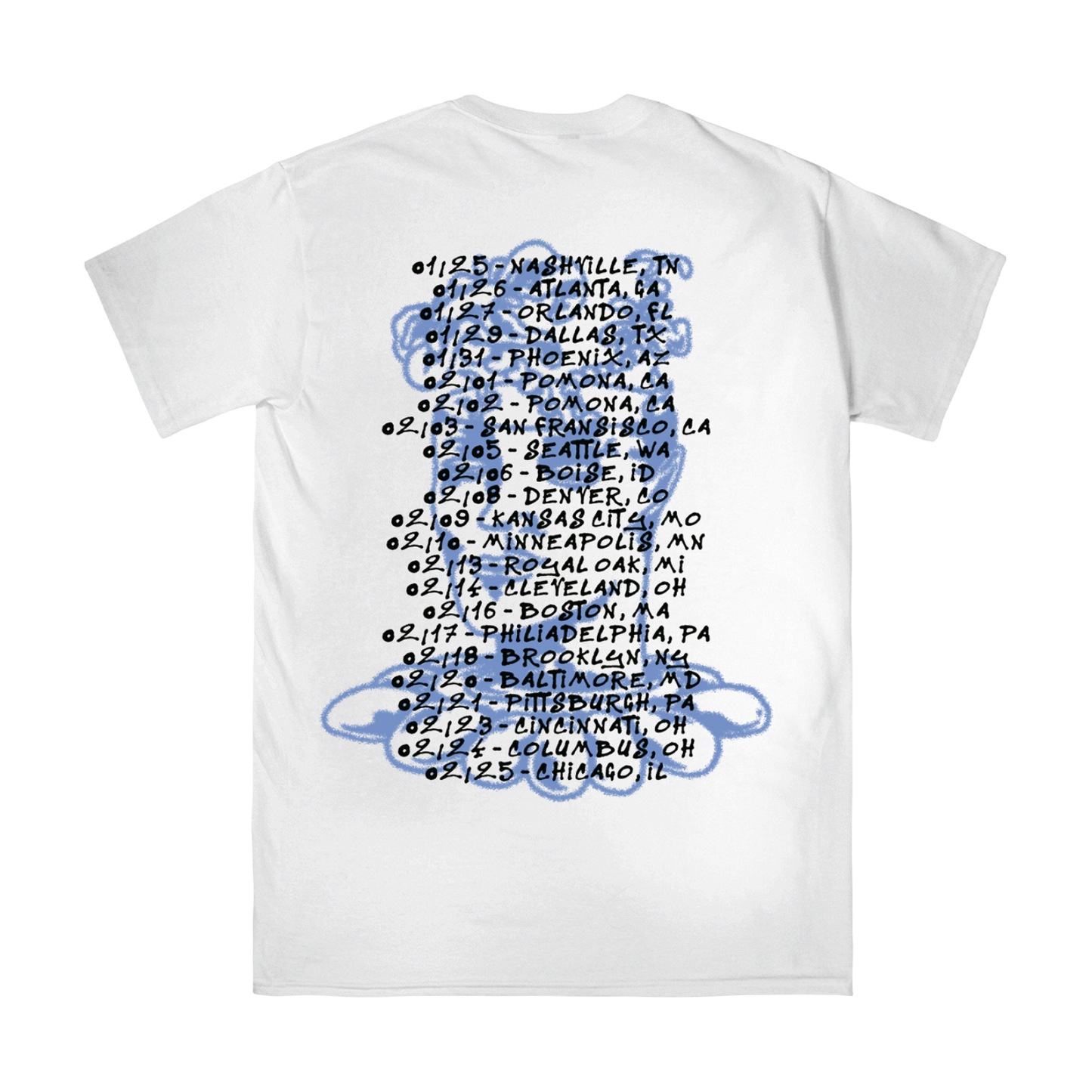 Higher Power - 2024 US Tour Dates T-Shirt