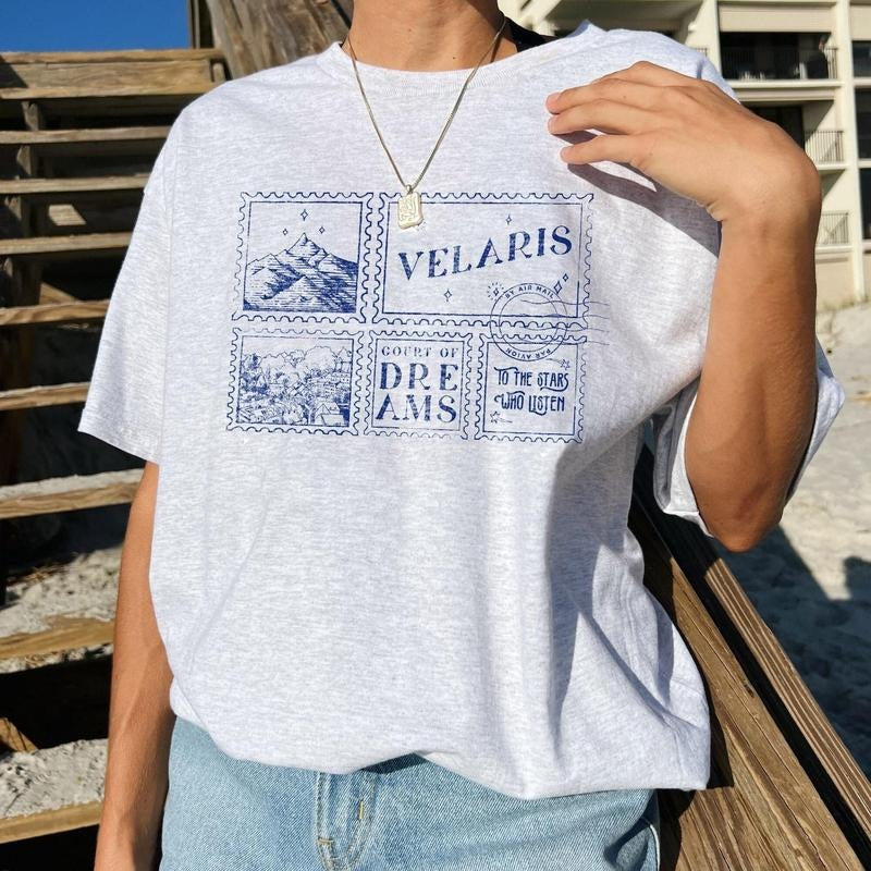 Velaris ACOTAR Shirt, To The Star Who Listen Court Of Dreams Night Court Licensed SJM Merch Rhysand Feyre Nesta Bookish Throne Of Glass