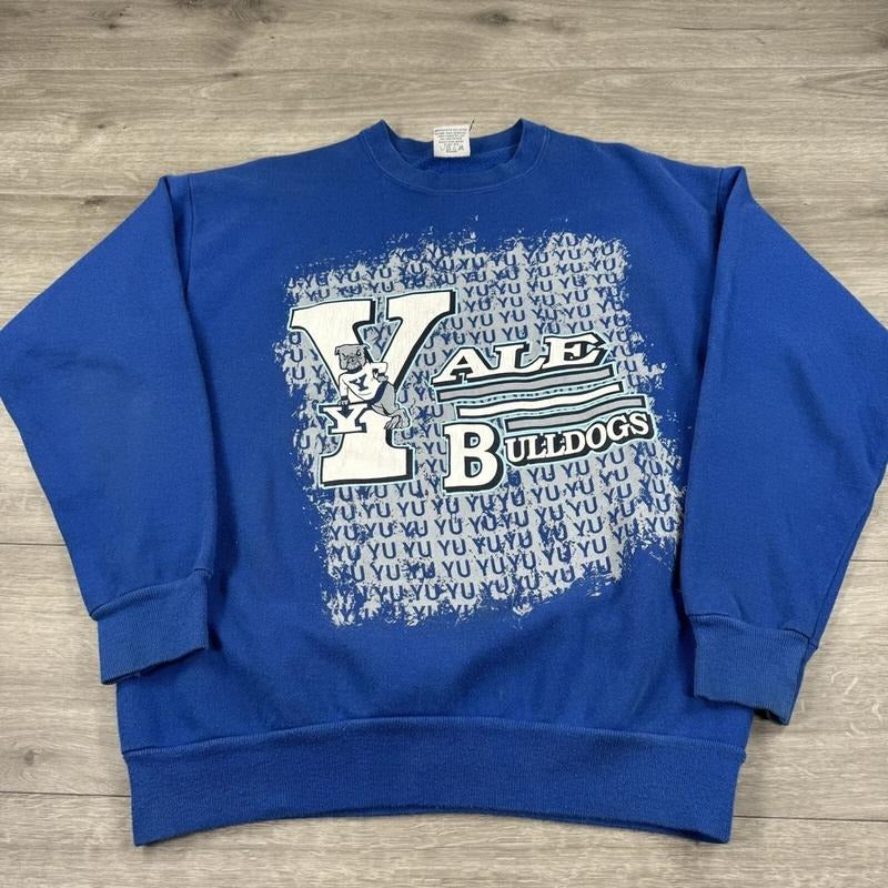 Vintage 90s Yale University Bulldogs Unisex T-shirt Sweatshirt Hoodie 44