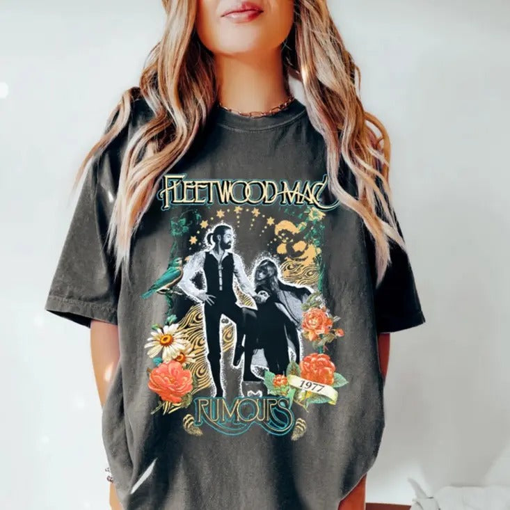 Vintage Fleetwood Mac Rumours Shirt Sweatshirt Hoodie, Music Rock Band Shirt, Retro Music Shirt, Rock Music Lovers Gift Shirt