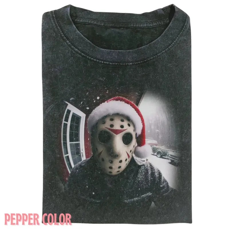 Vintage RETRO FUNNY CHRISTMAS HALLOWEEN T-SHIRT, Funny graphic 90' Graphic tee Womenswear Top