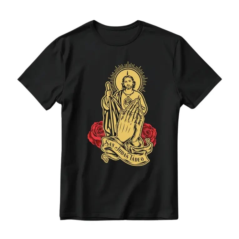 Vintage San JuditasTadeo Roses Graphic Tee, Sweatshirt, Hoodie Gift For Women Top Womenswear Underwear Cotton Polyester Printed