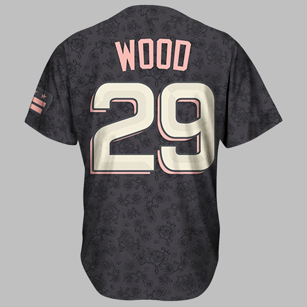 Nationals Cherry Blossom Baseball Jersey 2025 WSU - Grishko.com
