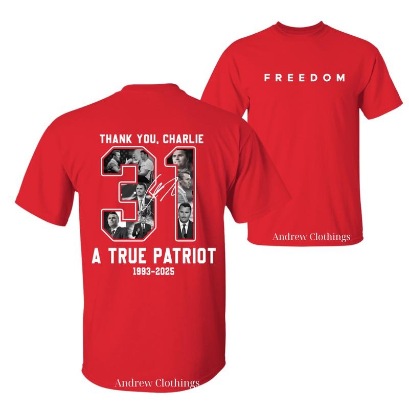 Wear Red on October 14th as CJK Day Tee, C.K. Birthday Tee, Graphic Design Unisex Cotton T-shirt for Men for Women Menswear Womenswear