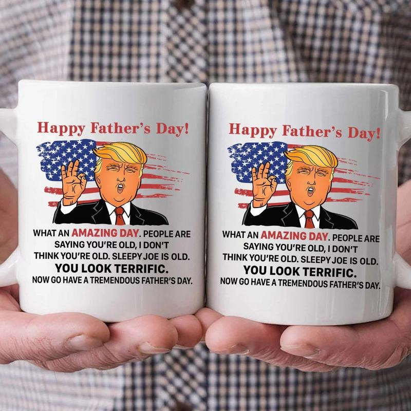 What An Amazing Day President Do.nald Trum- Gift For Dad, Husband, Father's Day - Personalized Ceramic