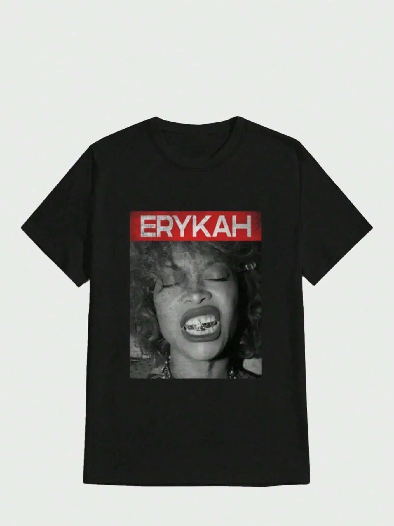 Women's Letter & Figure Print Round Neck Tee, Fashion Casual Short Sleeve T-shirt for Daily Wear, Ladies Summer Clothesstyle{n002}2