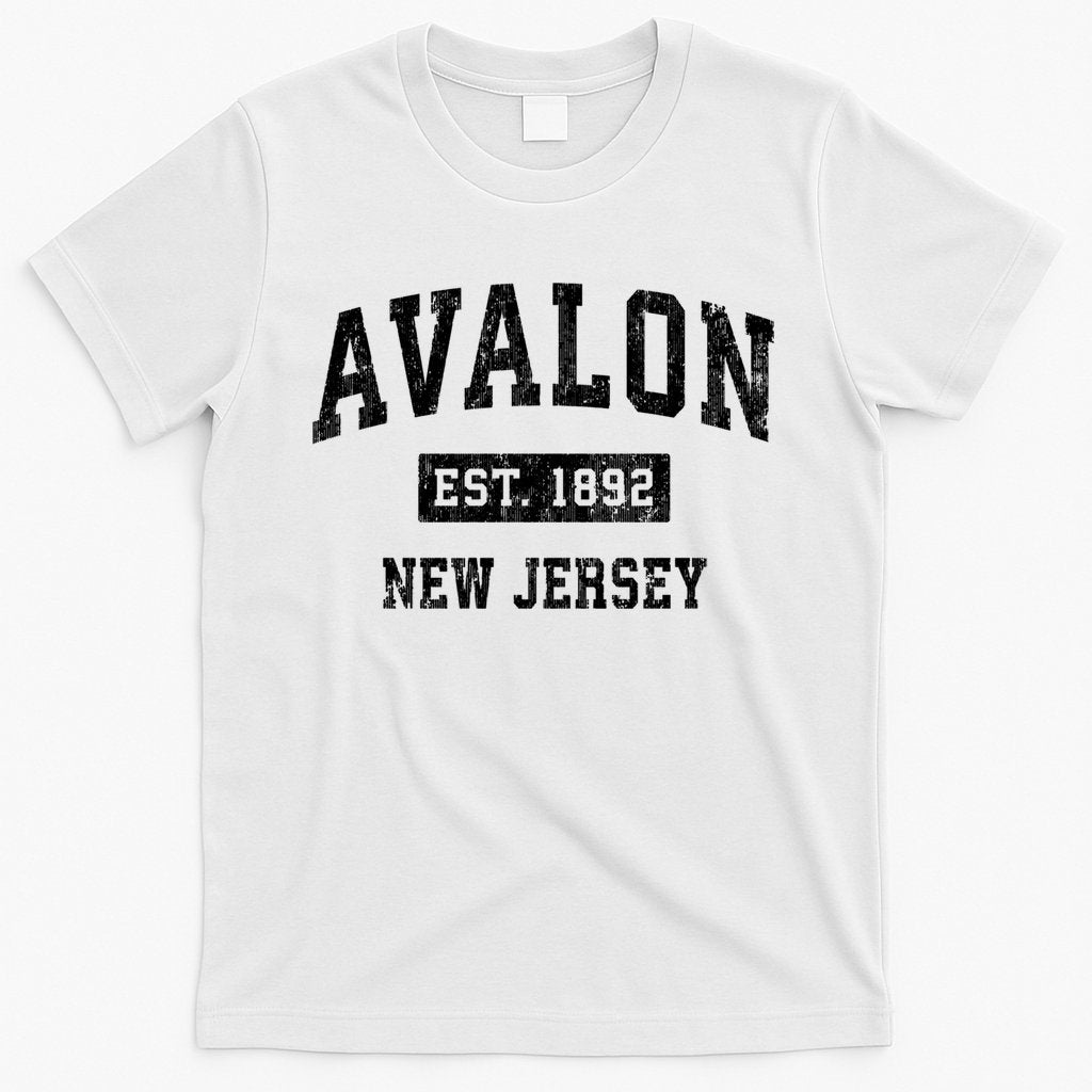 Avalon Est 1892 New Jersey Nj Vintage Sports Design T-Shirt
