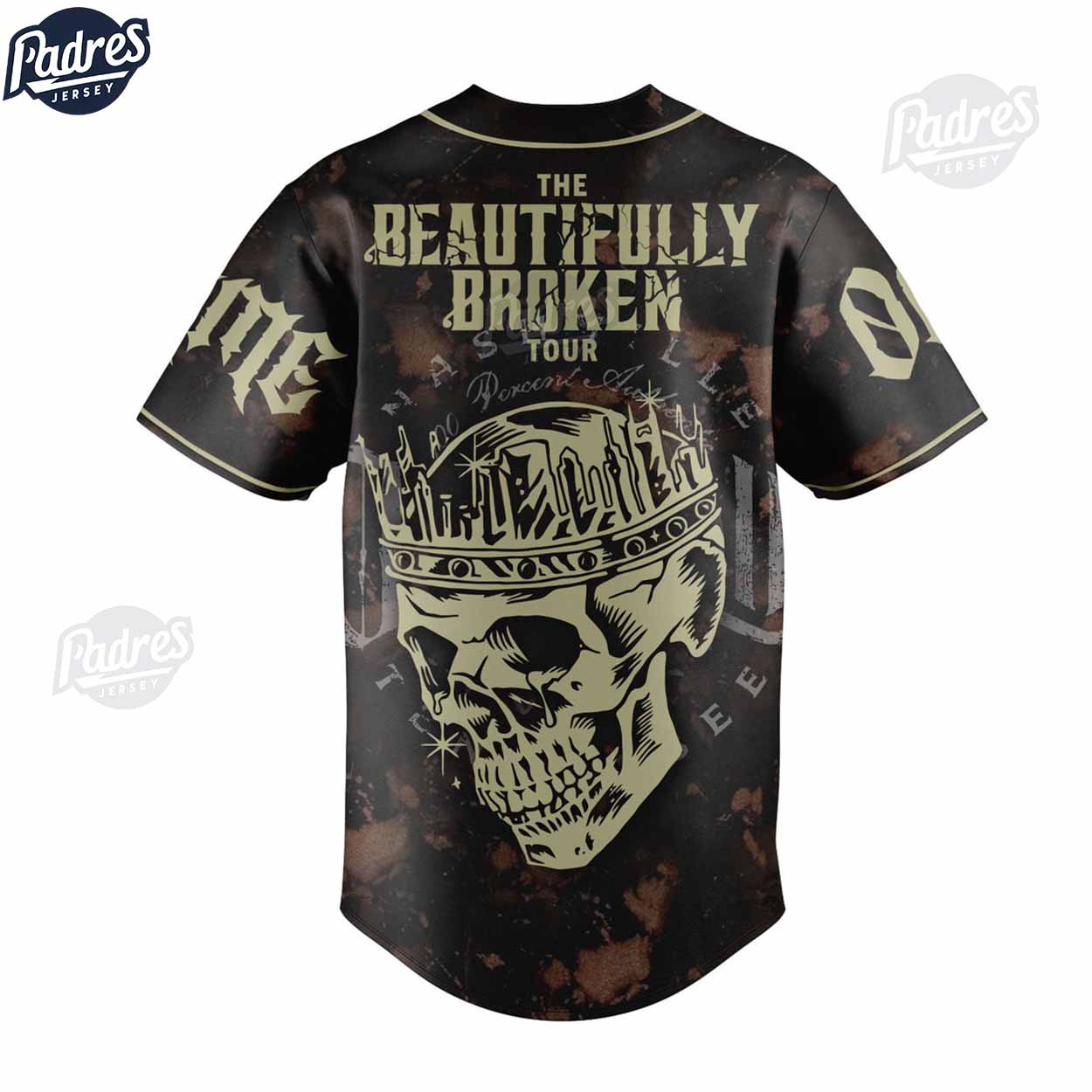 Jelly Roll The Beautifully Broken Tour Custom Baseball Jersey - Padres Jersey Oasis: Elevate Your Baseball Style Game