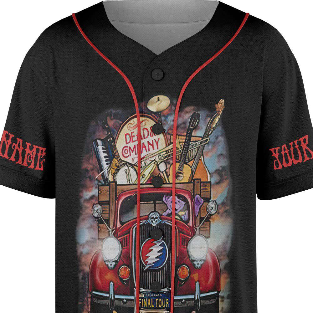Custom Dead Co 2023 The Final Tour Truck Music Baseball Jersey - lylyprint.com