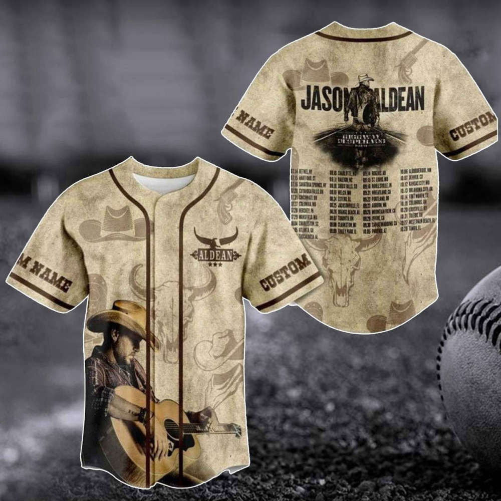 Custom Jason Highway Desperado Tour Baseball Jersey: The Perfect Gift for Aldean Fans - Aopprinter