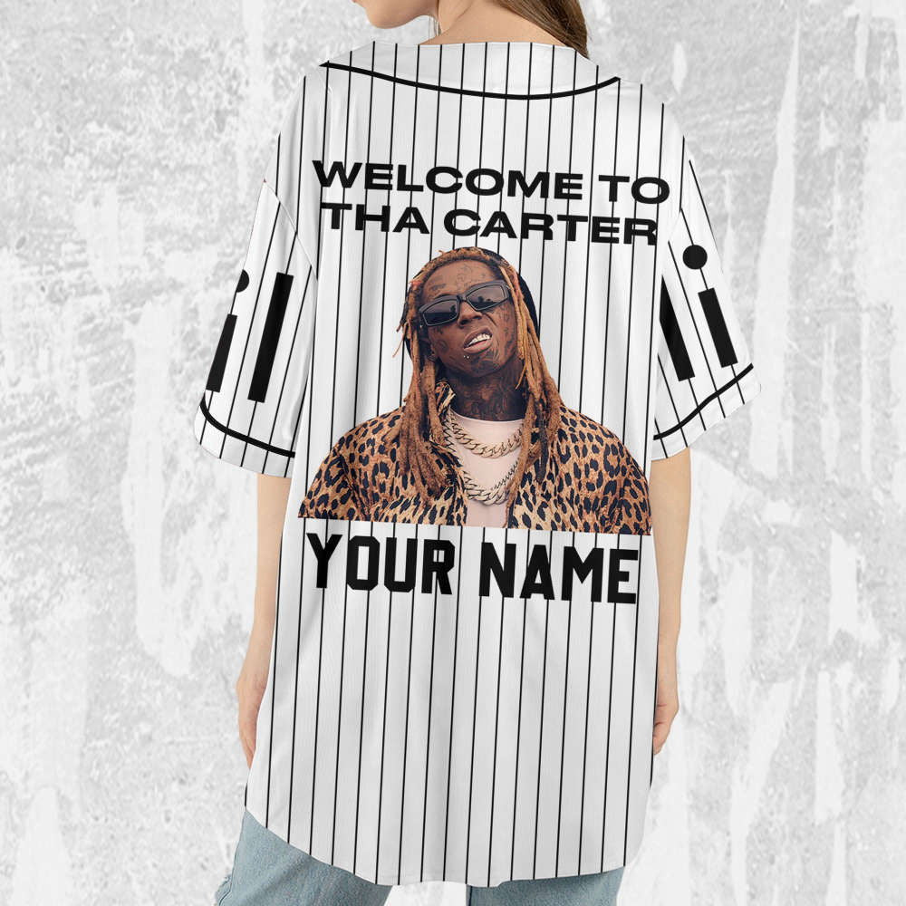 Custom Lil Wayne Welcome to the Carter Rap Tour Jersey - Personalized Music Baseball Shirt - Aopprinter