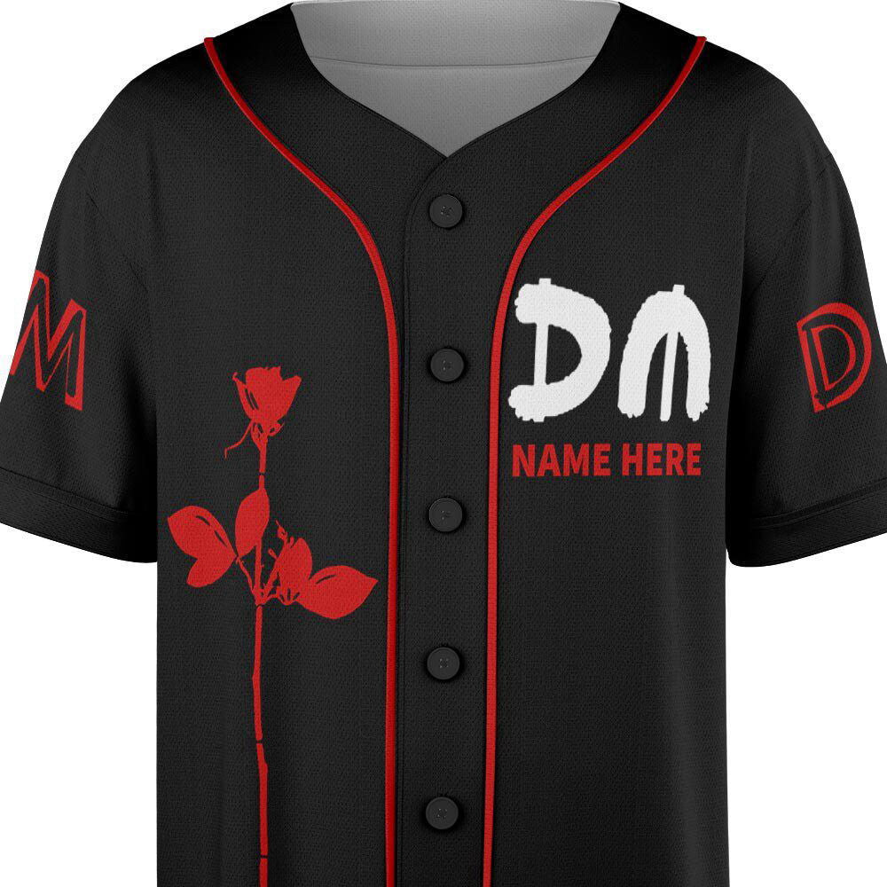 Custom Name Depeche Mode Baseball Jersey, Depeche Mode Tour Shirt - lylyprint.com