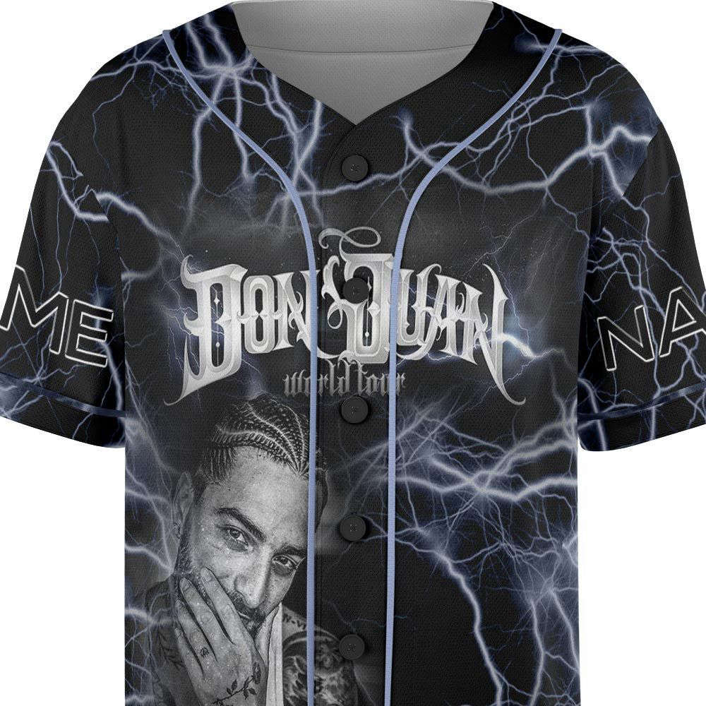 Custom Name Maluma 2023 Tour Baseball Jersey, Don Juan Concert - lylyprint.com